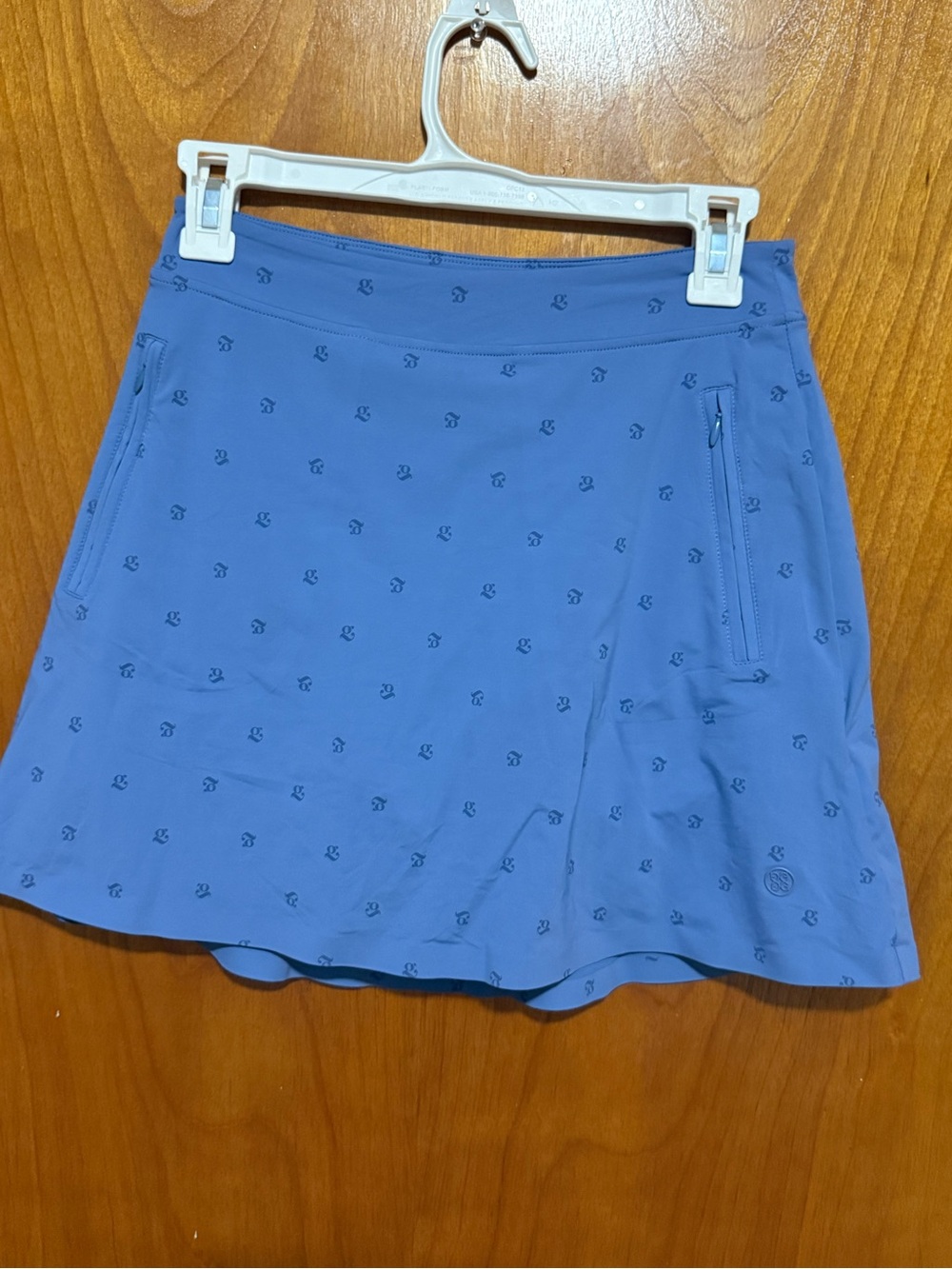 G/FORE Periwinkle Mini Skort with Zip Pockets